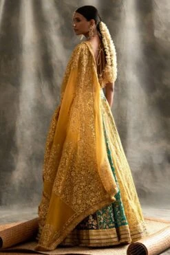 Itrh Colour Blocked Lehenga Set With Gota Patti Details -Echo Clohting Shop itrh1060 5