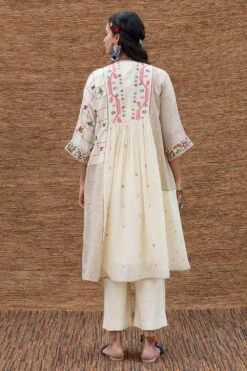Sunira Designs Kora Jamdani Muslin Yoke Dress -Echo Clohting Shop j2201c 6