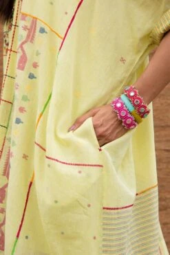 Sunira Designs Green Kimono Style Dress -Echo Clohting Shop j2210b 5