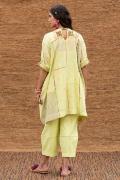 Sunira Designs Green Kimono Style Dress -Echo Clohting Shop j2210b 6