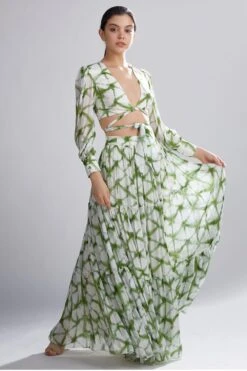 KoAi Shibori Tiered Skirt