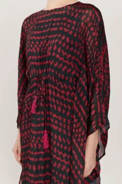 KoAi Abstract Printed Kaftan With A Drawstring -Echo Clohting Shop koss21007 3