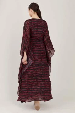 KoAi Abstract Printed Kaftan With A Drawstring -Echo Clohting Shop koss21007 4