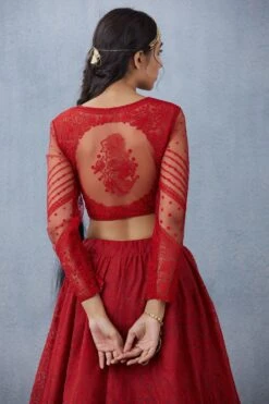 Torani Surkh Advaita Lehenga Set -Echo Clohting Shop kyaw066 kyaw067 kyaw068 6