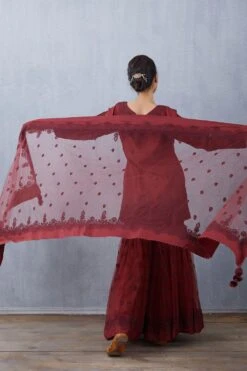 Torani Maroon Vedika Kurta Set -Echo Clohting Shop kyaw092 kyaw093 kyaw094 4