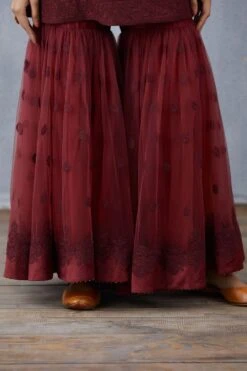 Torani Maroon Vedika Kurta Set -Echo Clohting Shop kyaw092 kyaw093 kyaw094 5