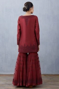 Torani Maroon Vedika Kurta Set -Echo Clohting Shop kyaw092 kyaw093 kyaw094 6
