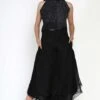 Twenty Nine Black Organza Layered Pants