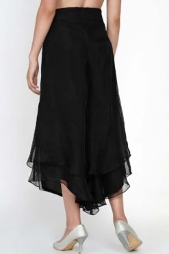 Twenty Nine Black Organza Layered Pants -Echo Clohting Shop ls 101 o bk 5