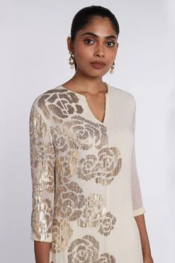 Nakul Sen Sequinned Rose Sharara -Echo Clohting Shop ns 810 4