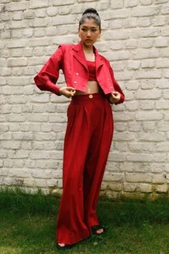 Ode To Odd Ruby Red Pants