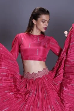 Punit Balana Rose Crushed Skirt With Tie Up Back Top -Echo Clohting Shop pbmr 05 3