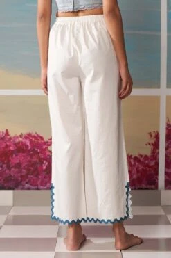 Ikai Ivory Palazzos -Echo Clohting Shop pnt3126i 3
