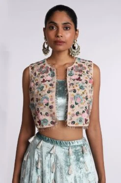 Payal Singhal Periwinkle Blue Lehenga Set -Echo Clohting Shop ps fw641 c 4 3 1