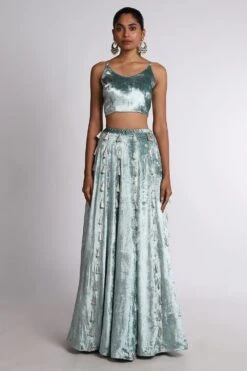 Payal Singhal Periwinkle Blue Lehenga Set -Echo Clohting Shop ps fw641 c 4 4 1