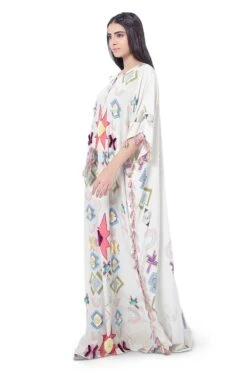Payal Singhal Geometric Printed Kaftan With Tassels -Echo Clohting Shop ps fw738 3