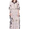 Payal Singhal Diamond Printed Embroidered Kaftan With Belt