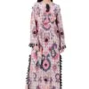 Payal Singhal Printed Embroidered Kaftan With Belt