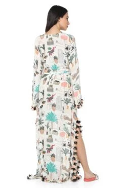 PS Pret By Payal Singhal Cafe Morocco Print Crepe Beyza Kaftan -Echo Clohting Shop ps kf0046 5