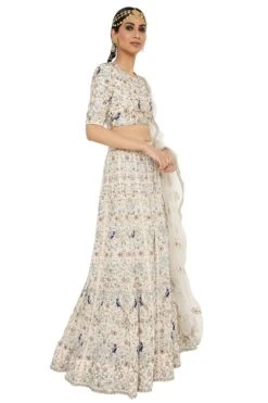 Payal Singhal Stone Colour Embroidered Lehenga Set 7 Payal Singhal Stone Colour Embroidered Lehenga Set -Echo Clohting Shop ps lh0049 3