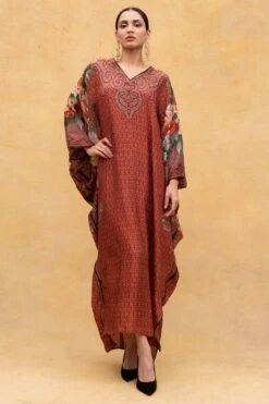 Rajdeep Ranawat Rust Brown Verusha Kaftan