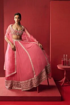 Ridhi Mehra Vintage Rose Embellished Lehenga Set