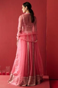 Ridhi Mehra Vintage Rose Embellished Lehenga Set -Echo Clohting Shop rmrl 08 4