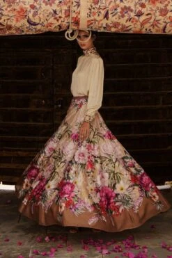 Rajdeep Ranawat Floral Lehenga Set With Embellished Jacket -Echo Clohting Shop rr19635 rr20787 rr20801 4