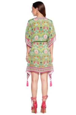 Siddhartha Bansal Green Bagh Crepe Kaftan -Echo Clohting Shop sb odsy 034 3