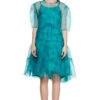Siddhartha Bansal Turquoise Tie & Dye Organza Dress