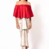 431-88 By Shweta Kapur Ivory Draped Skirt
