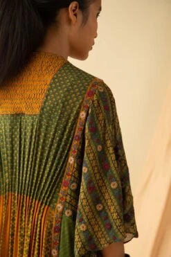 Sunira Designs Ajrakh Printed Maxi Kaftan -Echo Clohting Shop ss2123 5