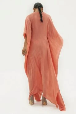Corpora Studio V Neck Peach Kaftan -Echo Clohting Shop ss22d12 3