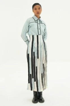 Corpora Studio Pleated Waterfall Skirt