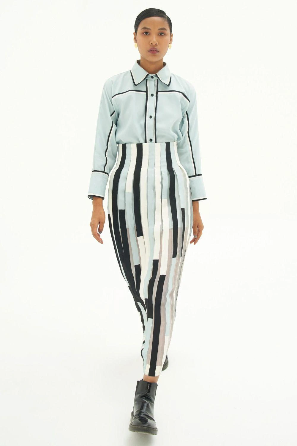 Corpora Studio Pleated Waterfall Skirt 2 Corpora Studio Pleated Waterfall Skirt - Image 2