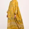 Ikai Corn Yellow Applique Kaftan