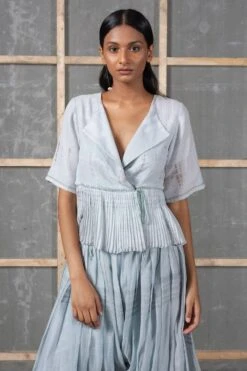 Urvashi Kaur Tie & Dye Kota Cotton Core Top