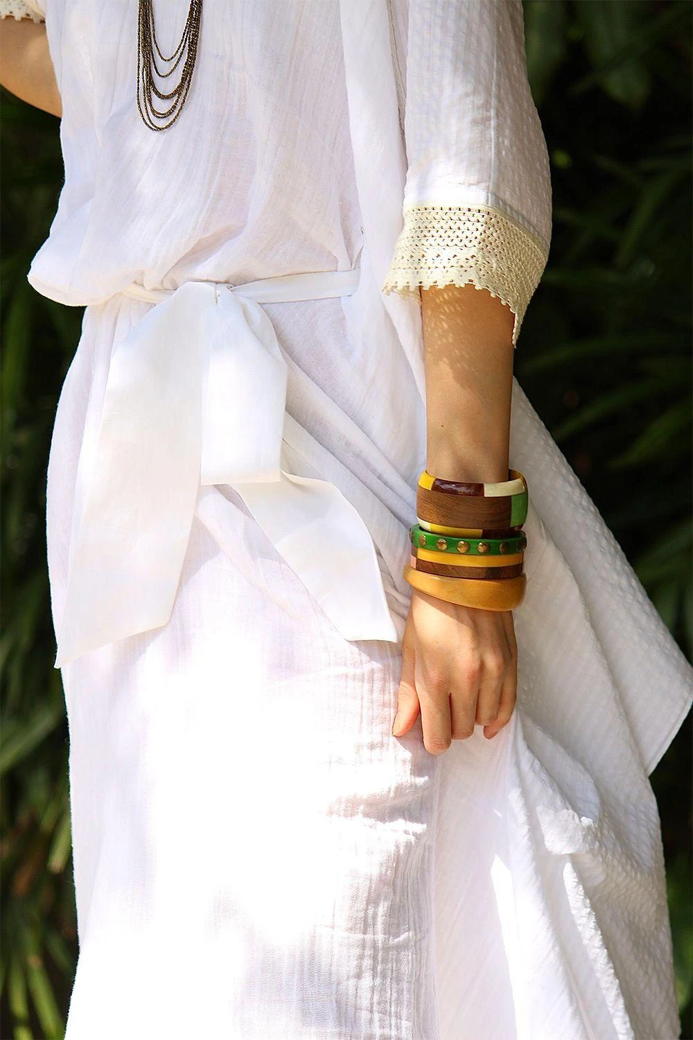 Varun Bahl Pret Ivory Cotton Kaftan 6 Varun Bahl Pret Ivory Cotton Kaftan - Image 6