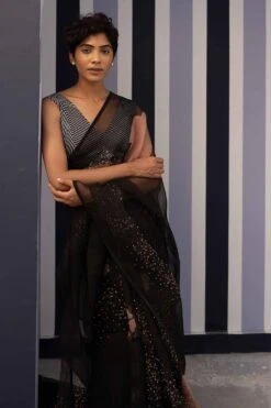 YAM Black Striped Blouse