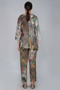 YAVI Abstract Print Pants -Echo Clohting Shop yc10p 10 5