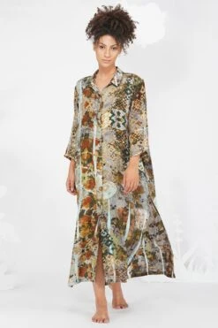YAVI Tiffany Silk Dress