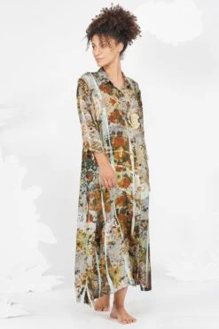 YAVI Tiffany Silk Dress -Echo Clohting Shop yc11d 27 3