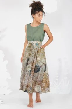 YAVI Lantinus Crepe Viscose Skirt